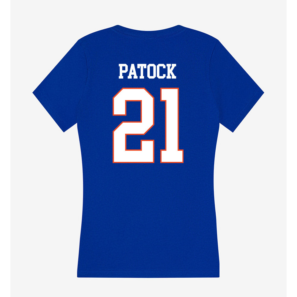Boise State - NCAA Beach Volleyball : Lily Patock - Women's V-Neck T-Shirt-1