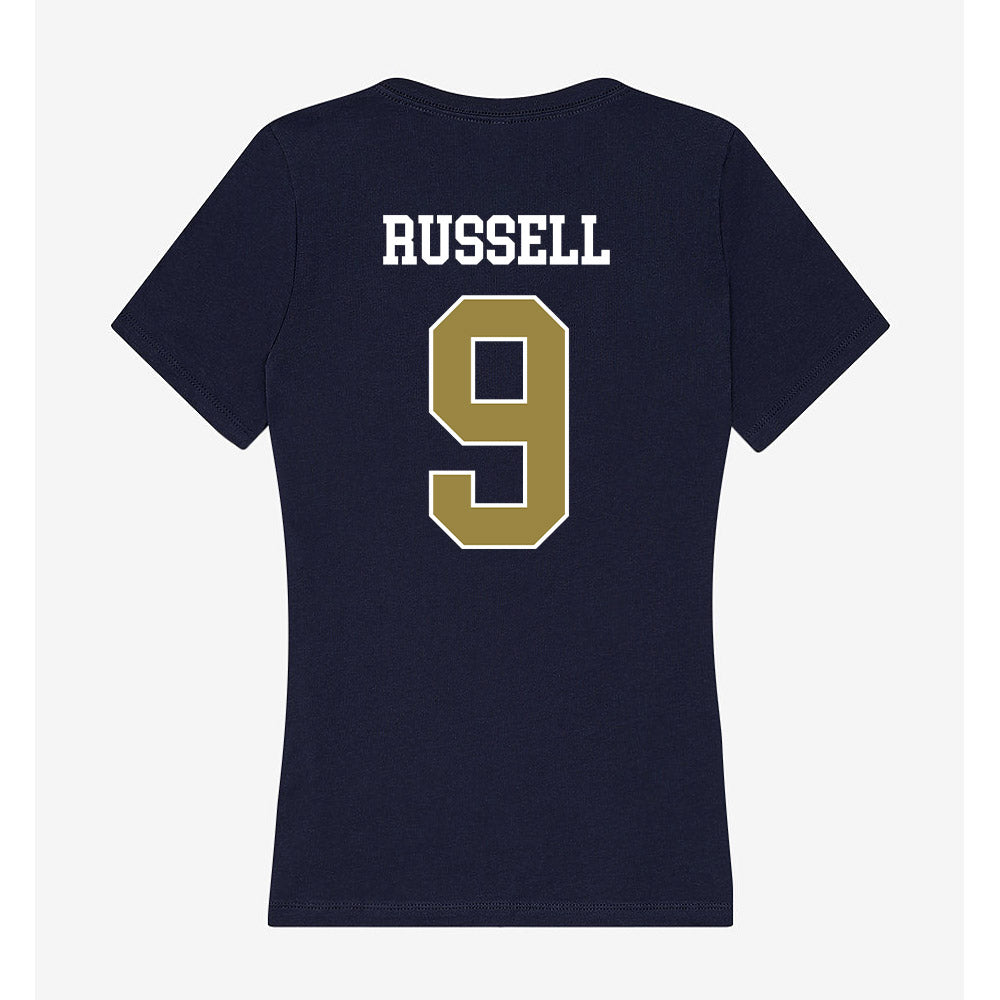 Georgia Southern - NCAA Baseball : Nate Russell - Women's V-Neck T-Shirt-1