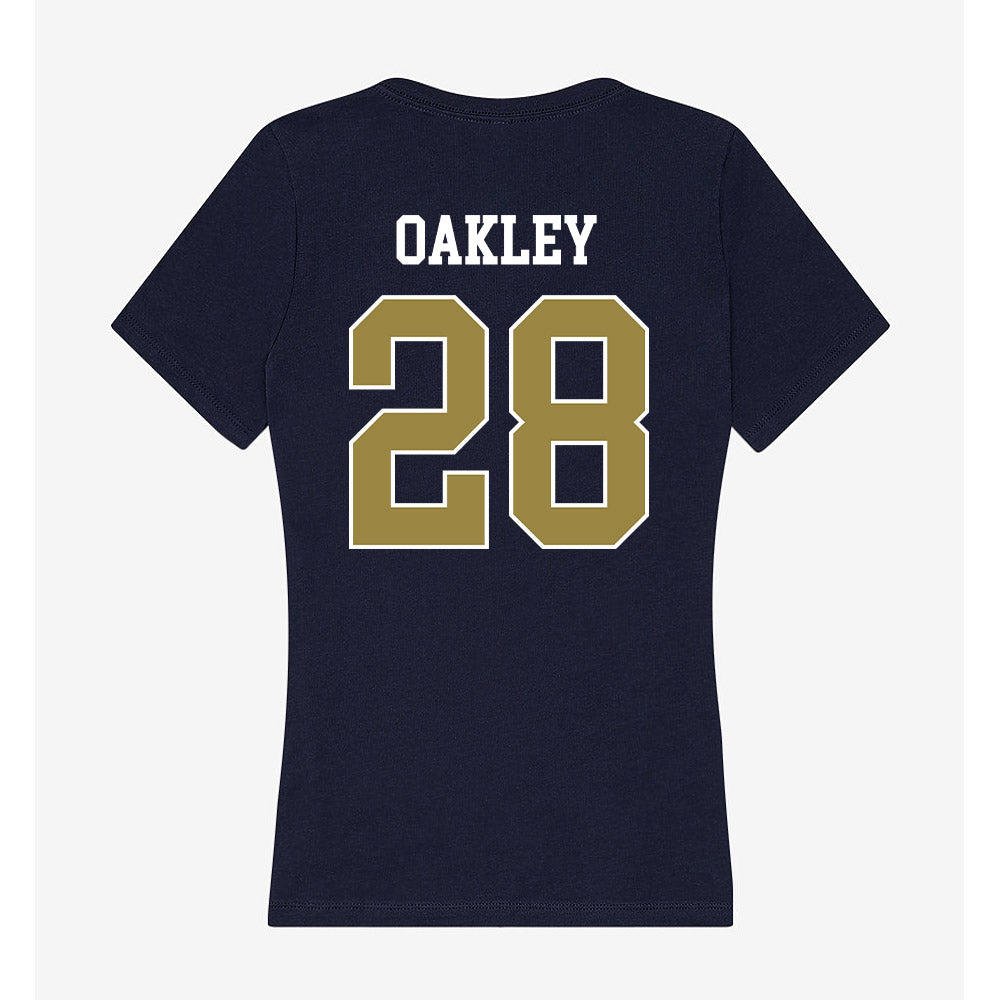 Georgia Southern - NCAA Women's Soccer : katie oakley - Women's V-Neck T-Shirt-1