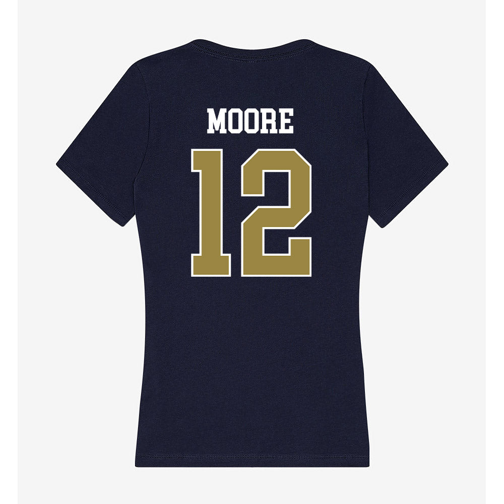 Georgia Southern - NCAA Men's Basketball : Tyren Moore - Women's V-Neck T-Shirt-1