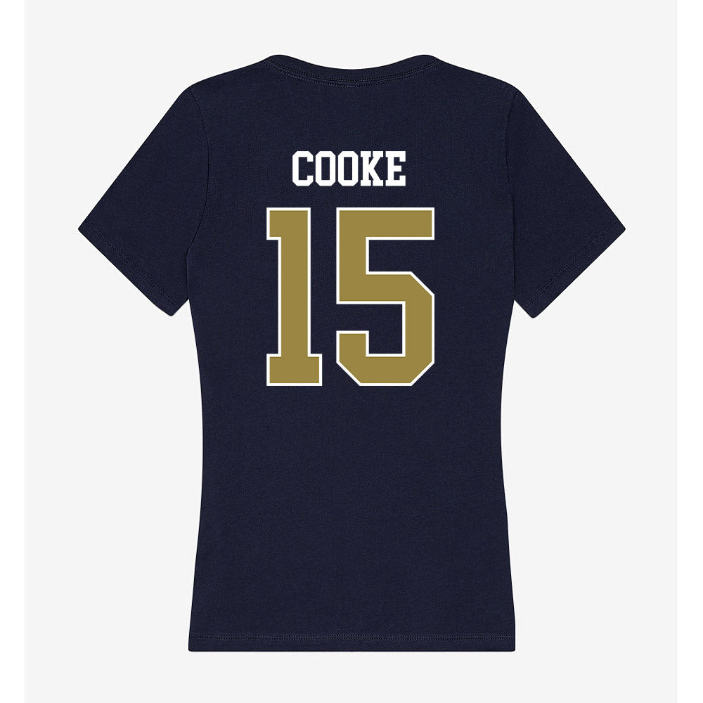 Georgia Southern - NCAA Women's Basketball : Armani Cooke - Women's V-Neck T-Shirt-1
