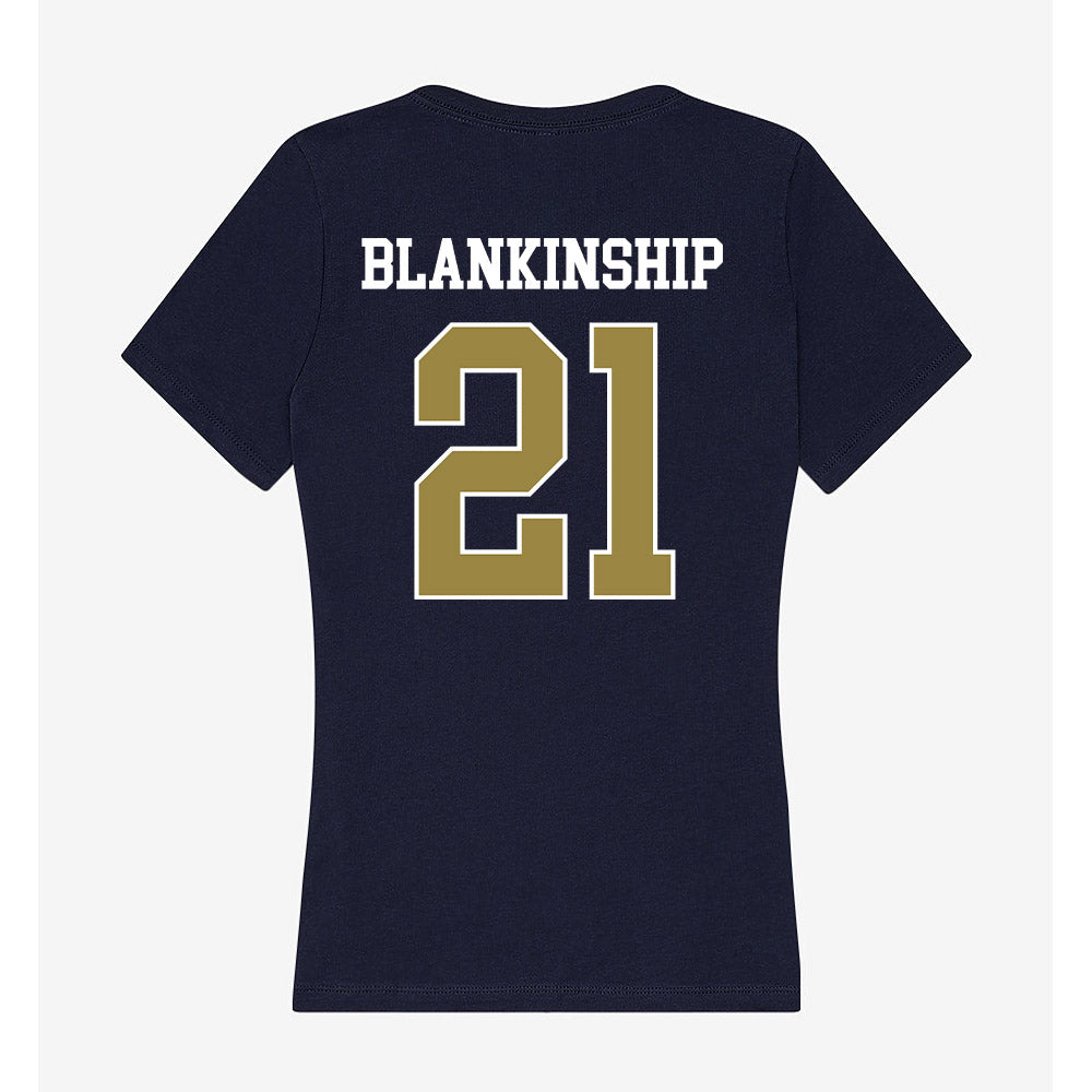 Georgia Southern - NCAA Baseball : Carter Blankinship - Women's V-Neck T-Shirt-1