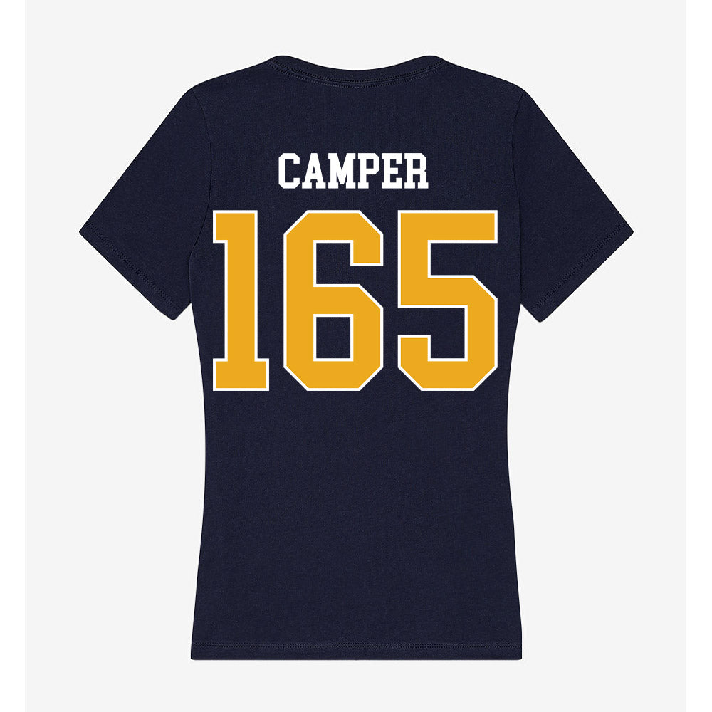 UTC - NCAA Wrestling : Tavian Camper - Women's V-Neck T-Shirt-1