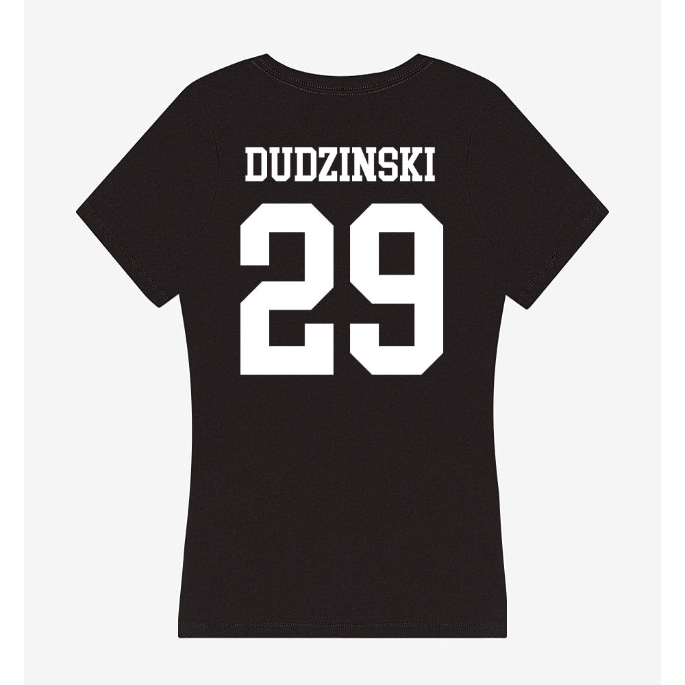 NSU - NCAA Women's Soccer : Taylor Dudzinski - Women's V-Neck T-Shirt-1