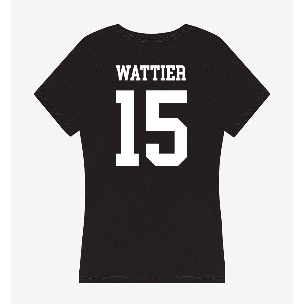 NSU - NCAA Women's Volleyball : Sidonia Wattier - Women's V-Neck T-Shirt-1