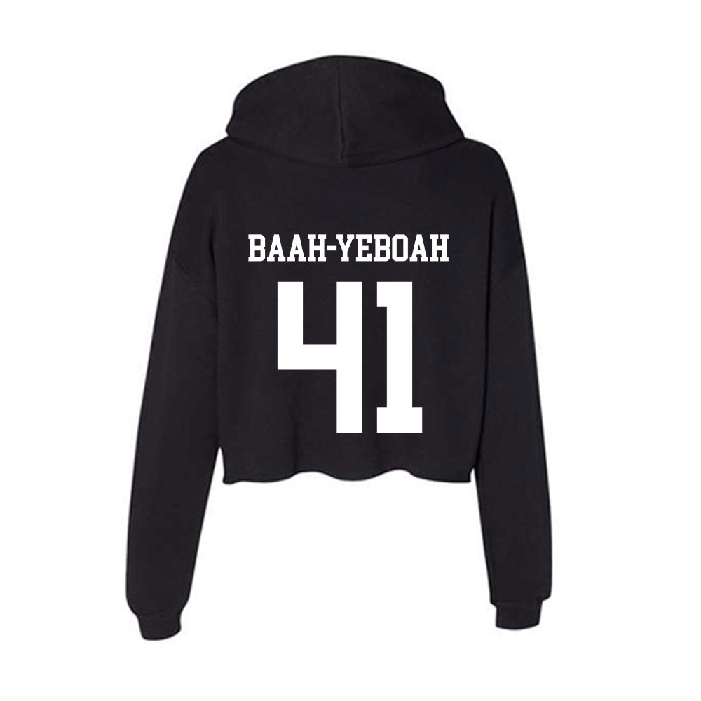 NSU - NCAA Men's Basketball : Marley Baah-Yeboah - Women's Crop Fleece Hoodie-1