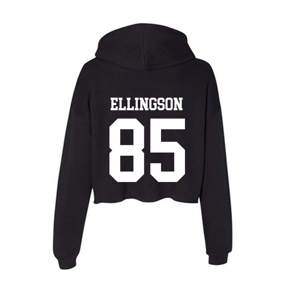NSU - NCAA Football : Brock Ellingson - Women's Crop Fleece Hooded Sweatshirt-1