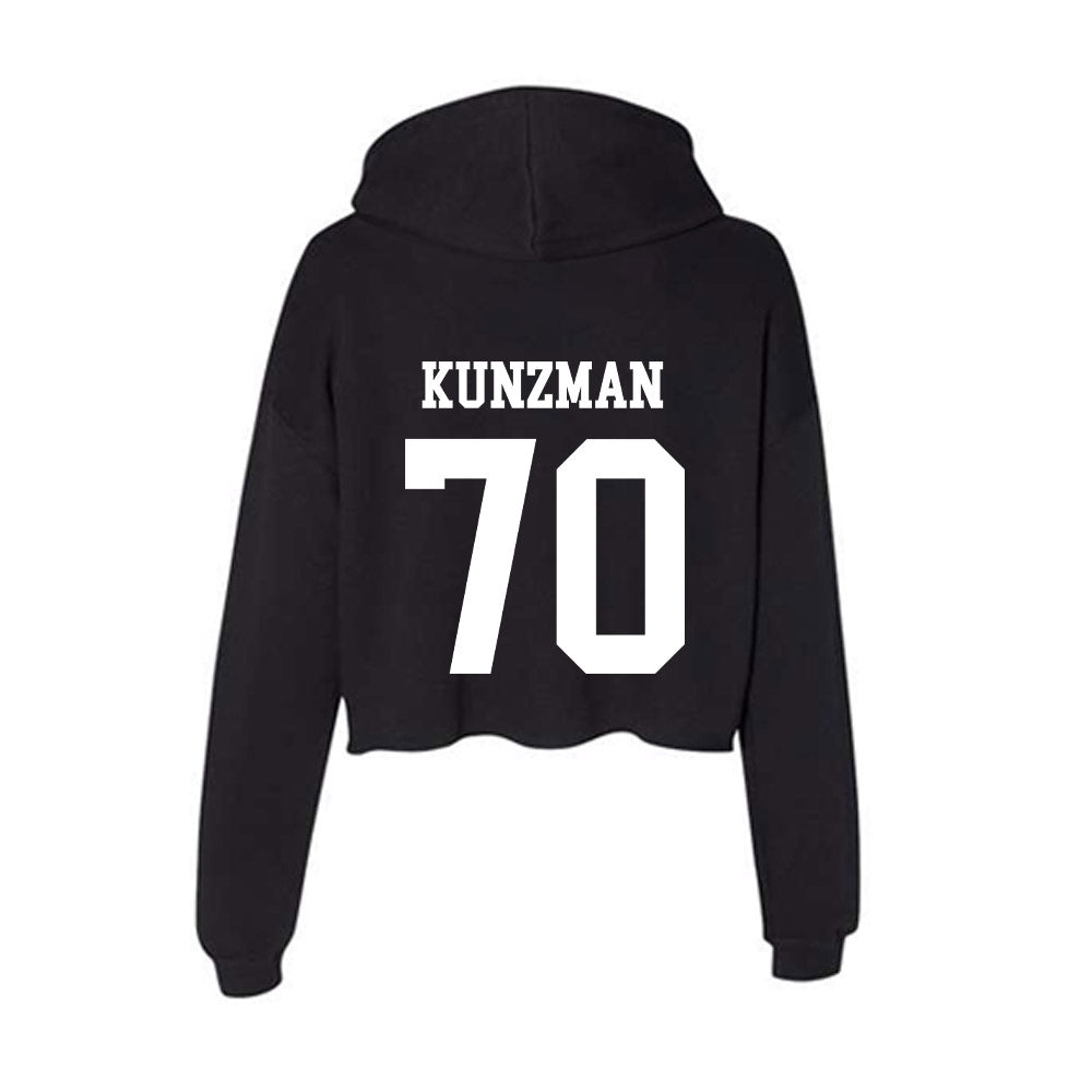 NSU - NCAA Football : Jeffrey Kunzman - Women's Crop Fleece Hoodie-1