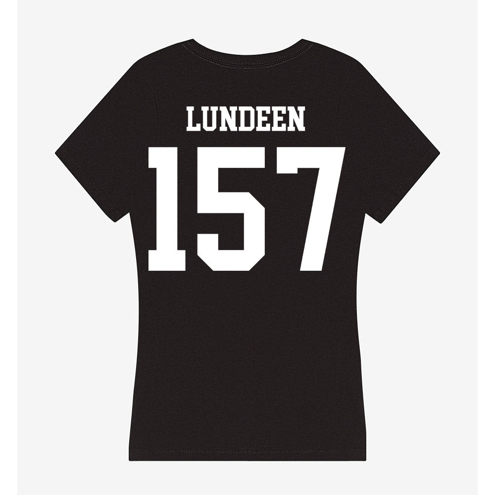 NSU - NCAA Wrestling : Griffin Lundeen - Women's V-Neck T-Shirt-1