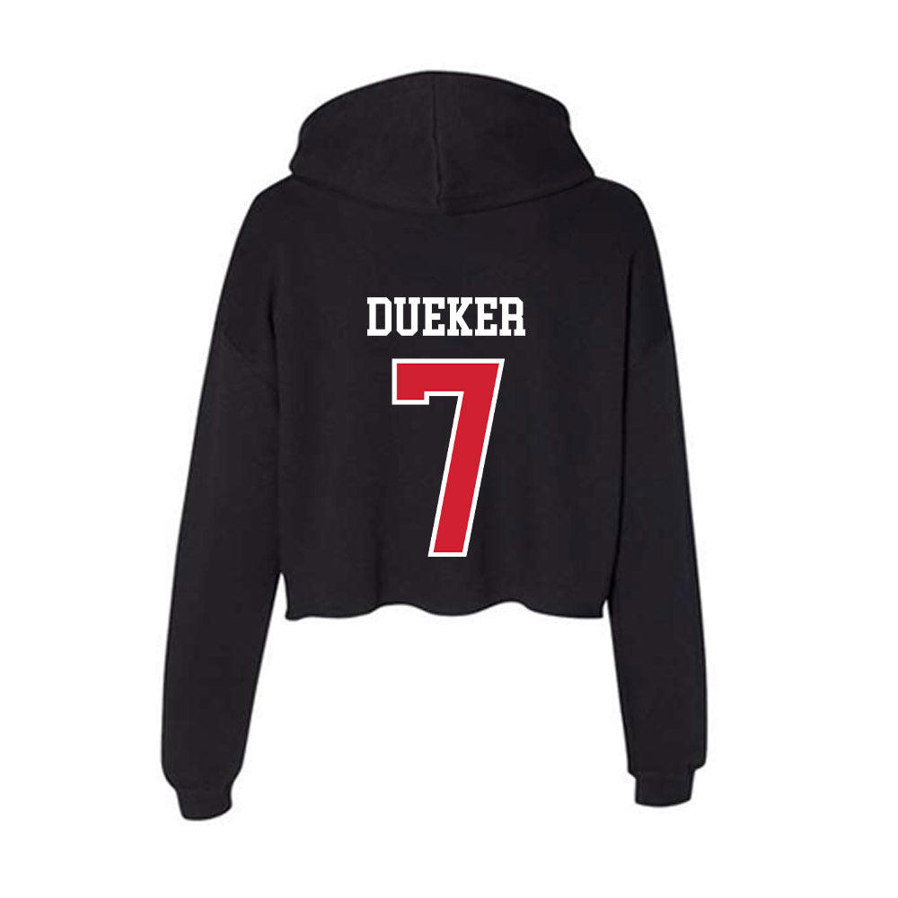 Fresno State - NCAA Women's Soccer : Lexi Dueker - Women's Crop Fleece Hooded Sweatshirt-1