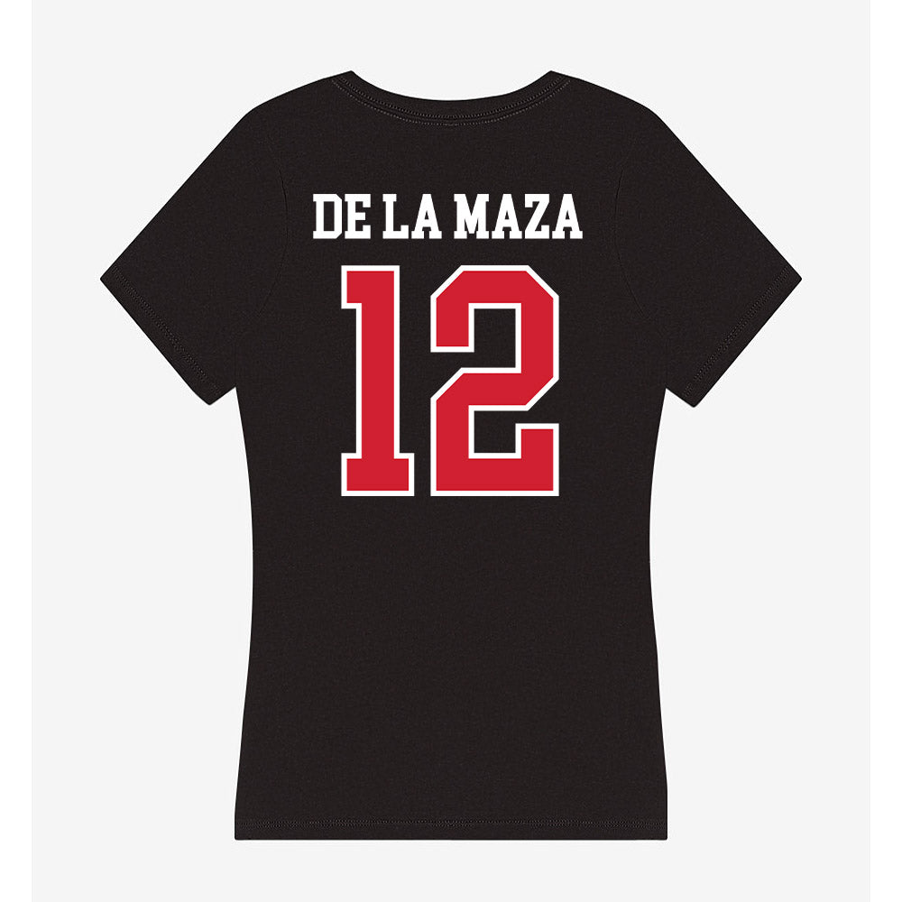 Fresno State - NCAA Baseball : Ryan De La Maza - Women's V-Neck T-Shirt-1