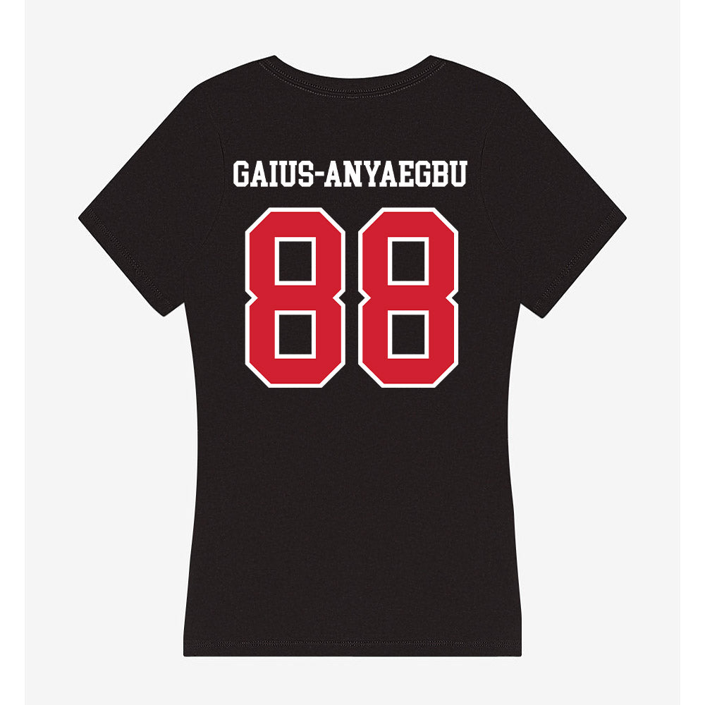 Fresno State - NCAA Football : Dallas Gaius-Anyaegbu - Women's V-Neck T-Shirt-1