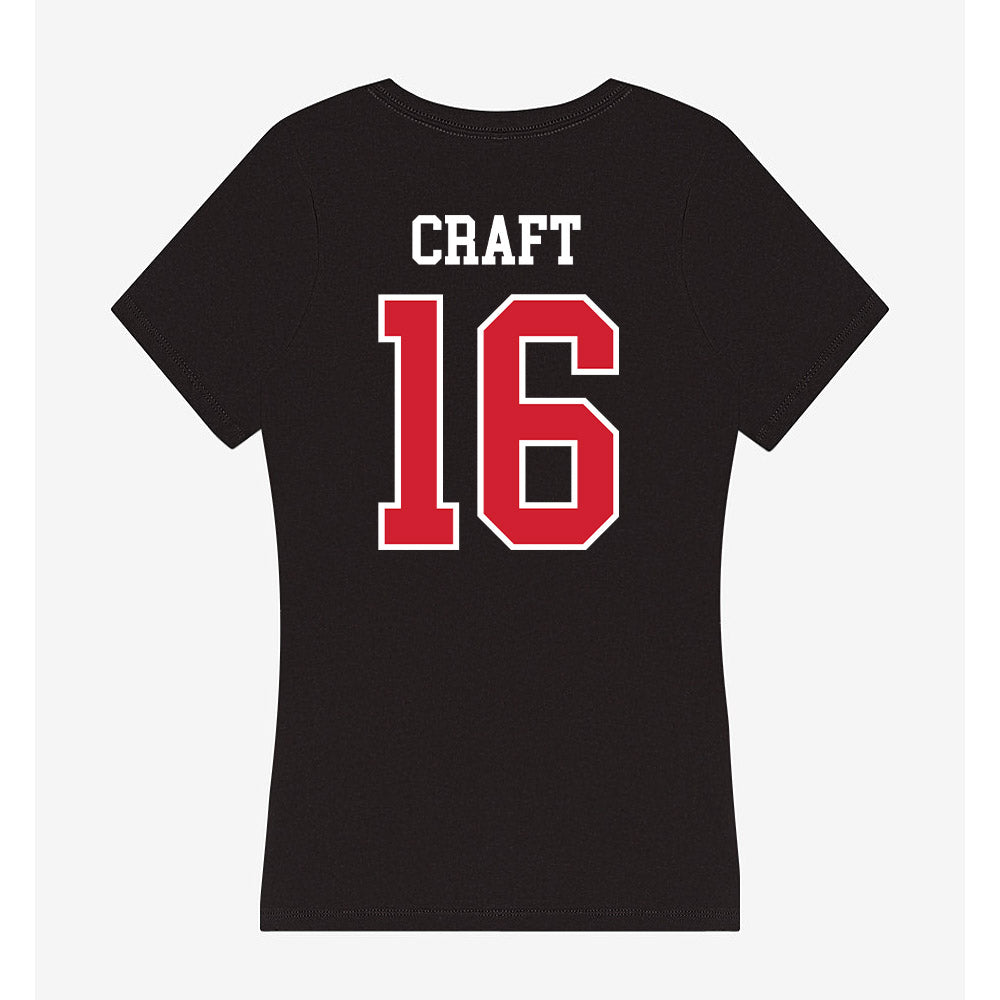 Fresno State - NCAA Football : Jonathan Craft - Women's V-Neck T-Shirt-1
