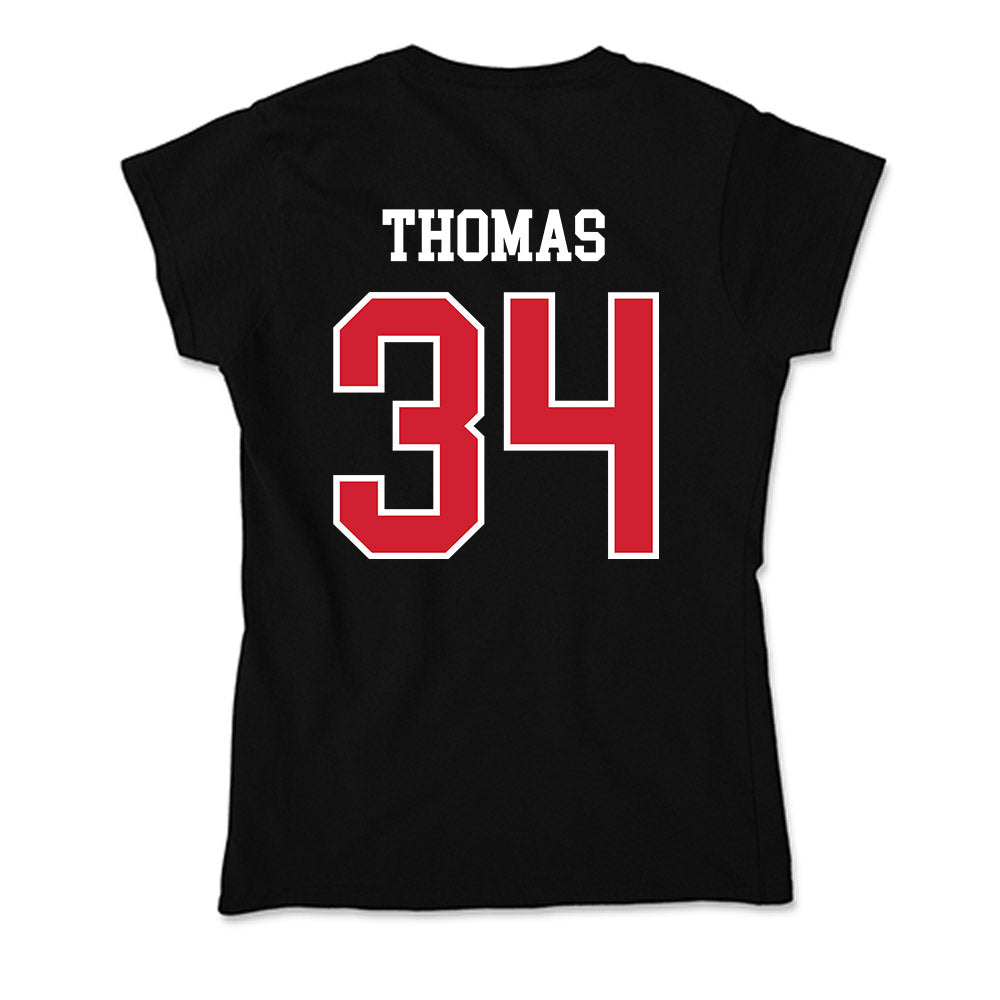 Fresno State - NCAA Baseball : Brandon Thomas - Soft Style Women’s T-Shirt-1