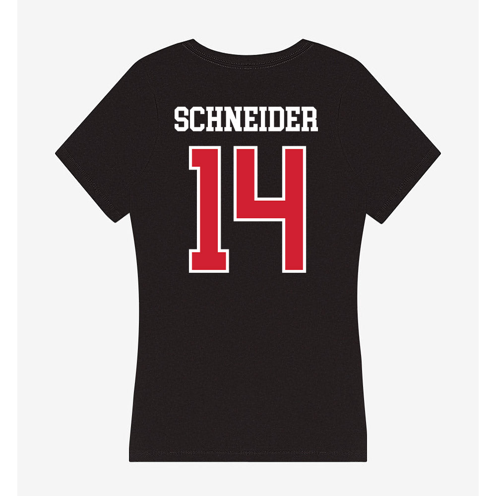 Fresno State - NCAA Baseball : Cam Schneider - Women's V-Neck T-Shirt-1