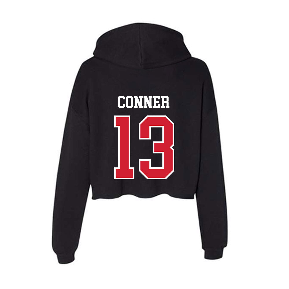 Fresno State - NCAA Women's Soccer : Kaitlyn Conner - Women's Crop Fleece Hooded Sweatshirt-1