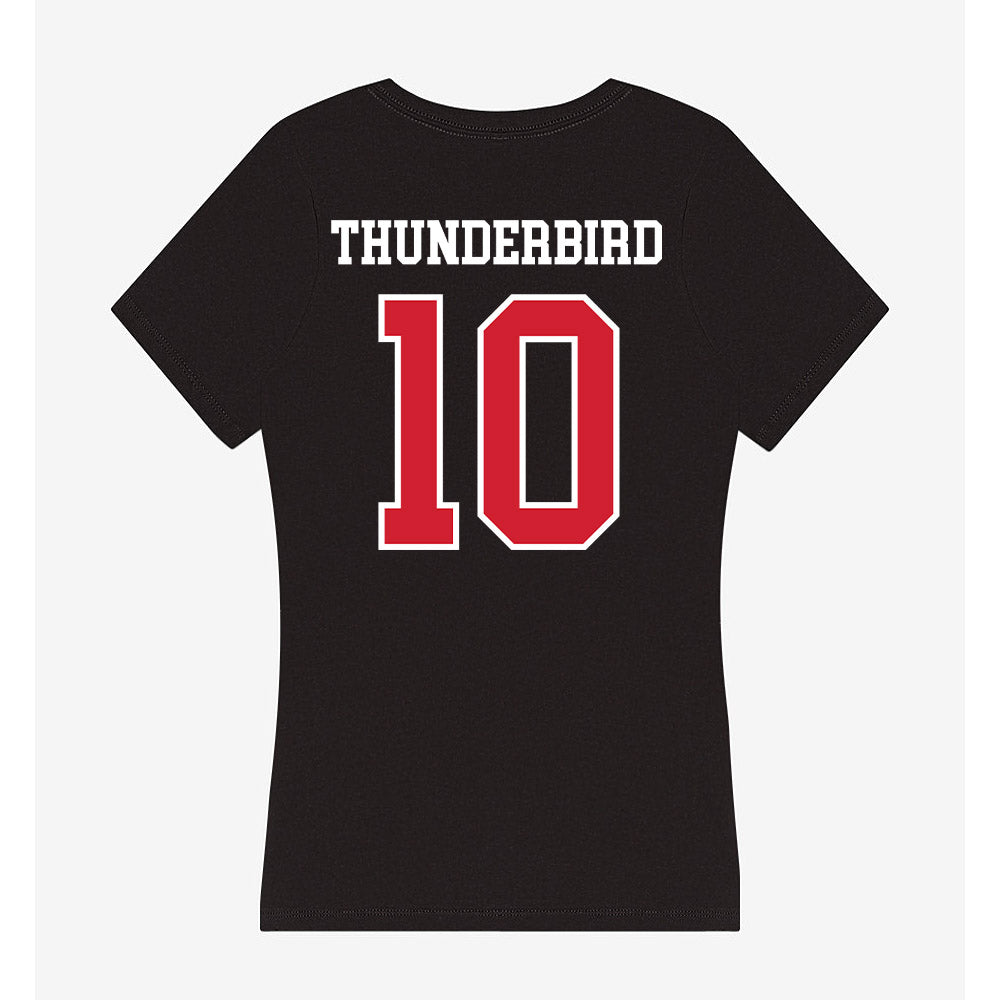 Fresno State - NCAA Football : Kvion Thunderbird - Women's V-Neck T-Shirt-1