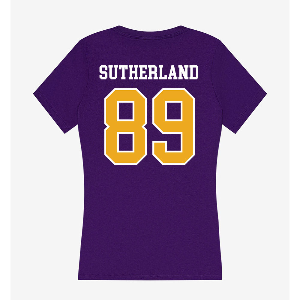 Northern Iowa - NCAA Football : Parker Sutherland - Women's V-Neck T-Shirt-1