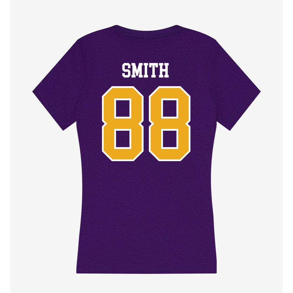 Northern Iowa - NCAA Football : Cedar Smith - Women's V-Neck T-Shirt-1