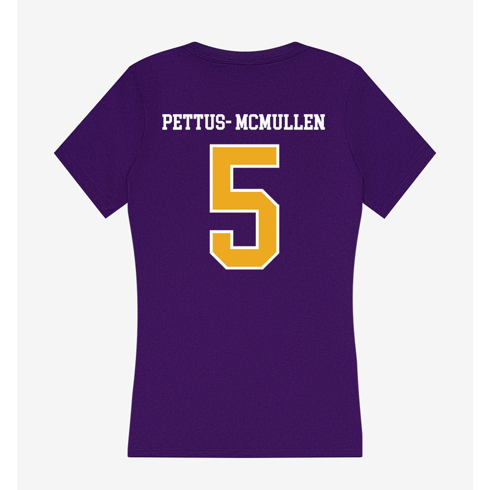 Northern Iowa - NCAA Football : Jaylen Pettus- McMullen - Women's V-Neck T-Shirt-1
