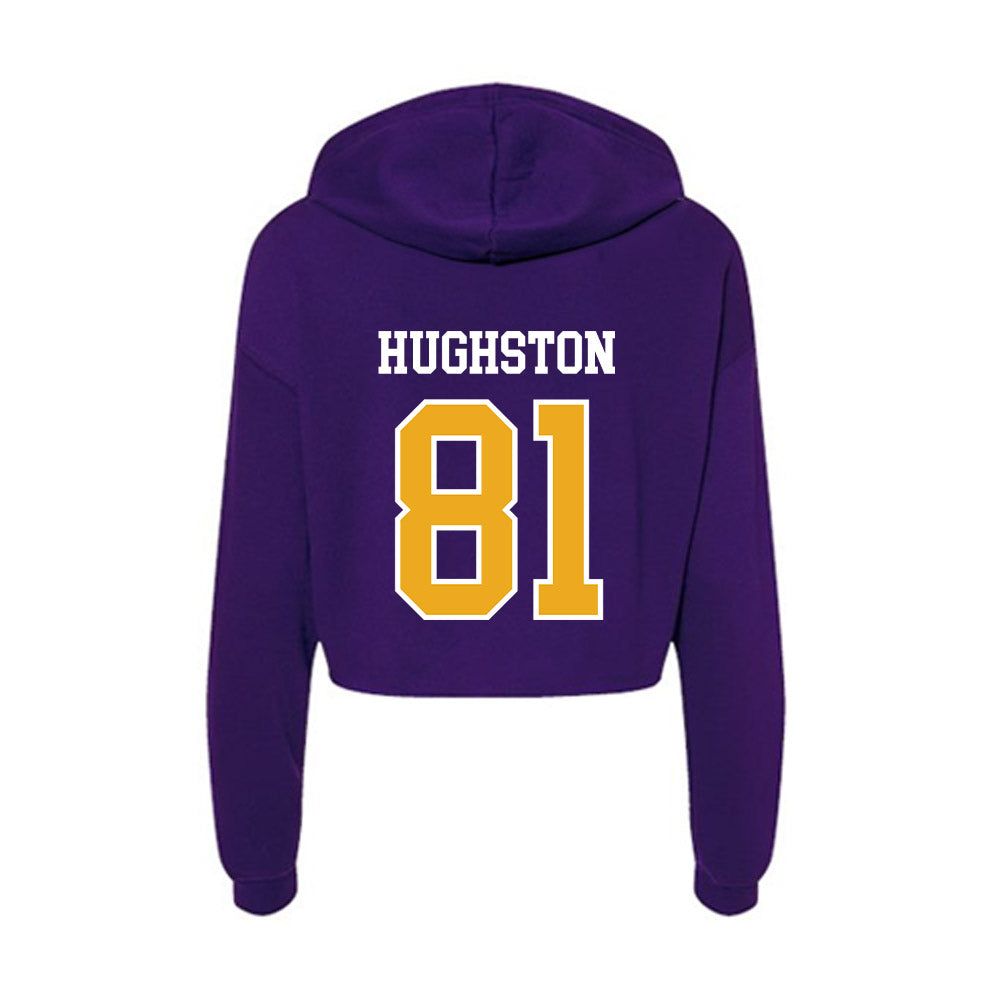 Northern Iowa - NCAA Football : Briggs Hughston - Women's Crop Fleece Hoodie-1