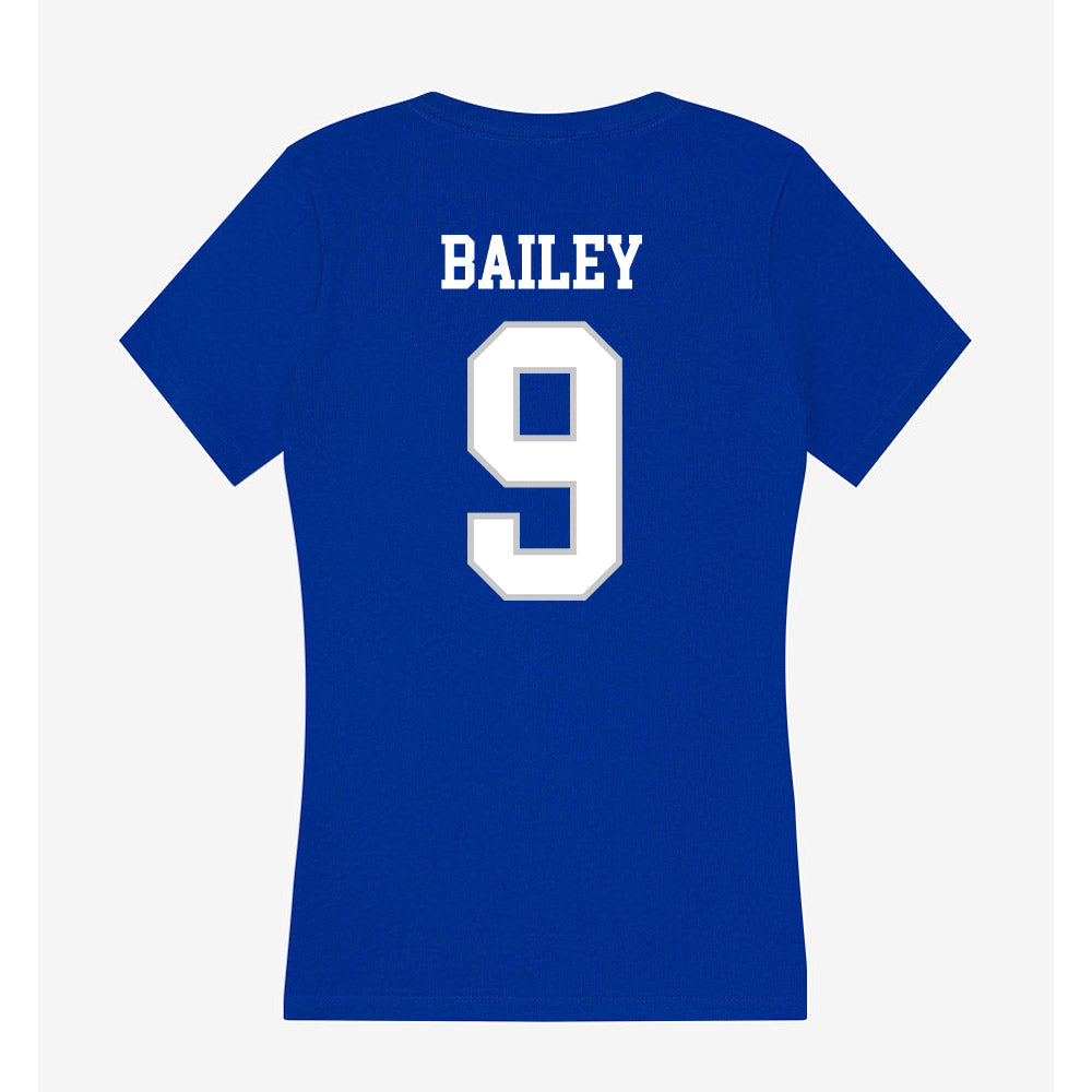 UNC Asheville - NCAA Men's Basketball : Ian Bailey - Women's V-Neck T-Shirt-1