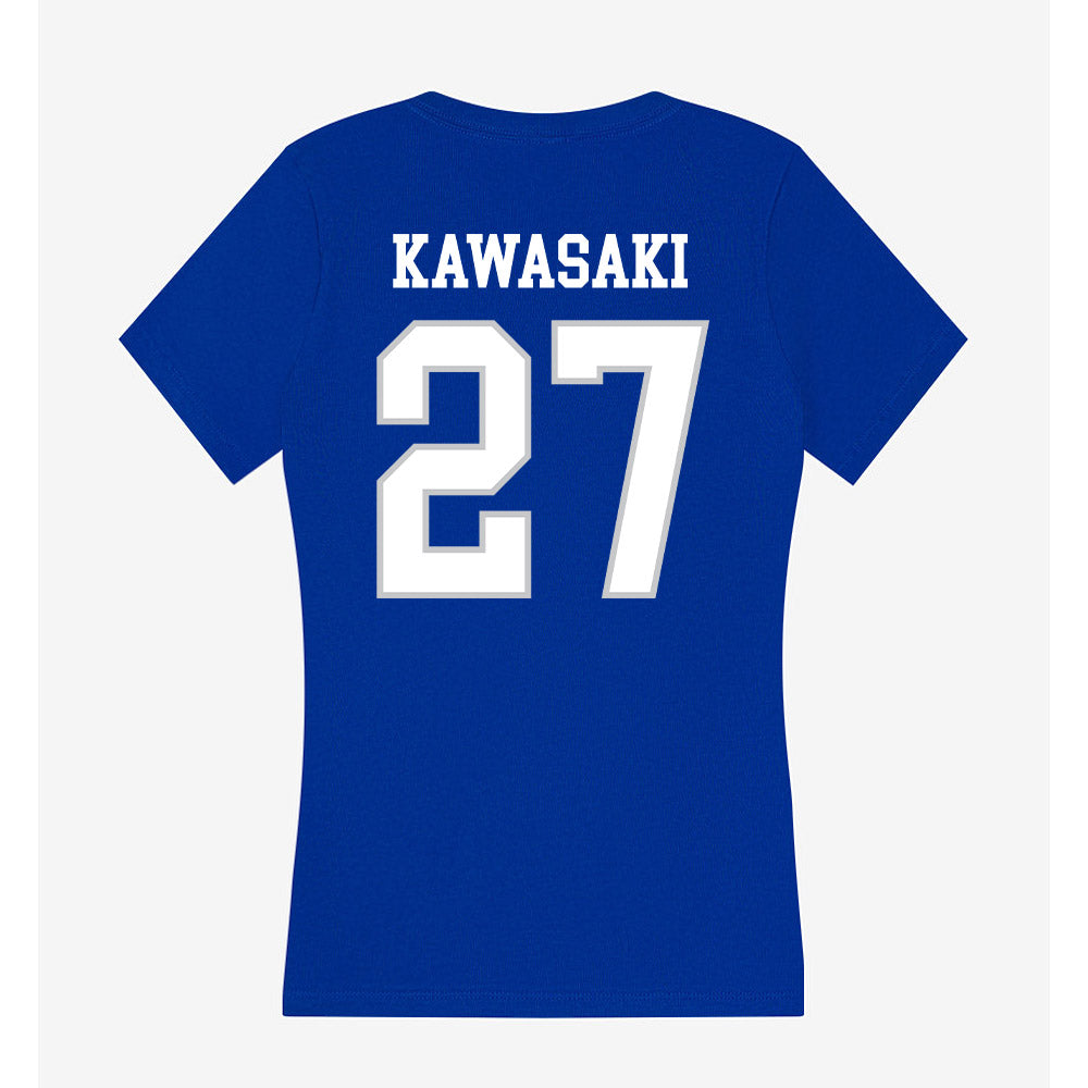 UNC Asheville - NCAA Women's Soccer : Nao Kawasaki - Women's V-Neck T-Shirt-1