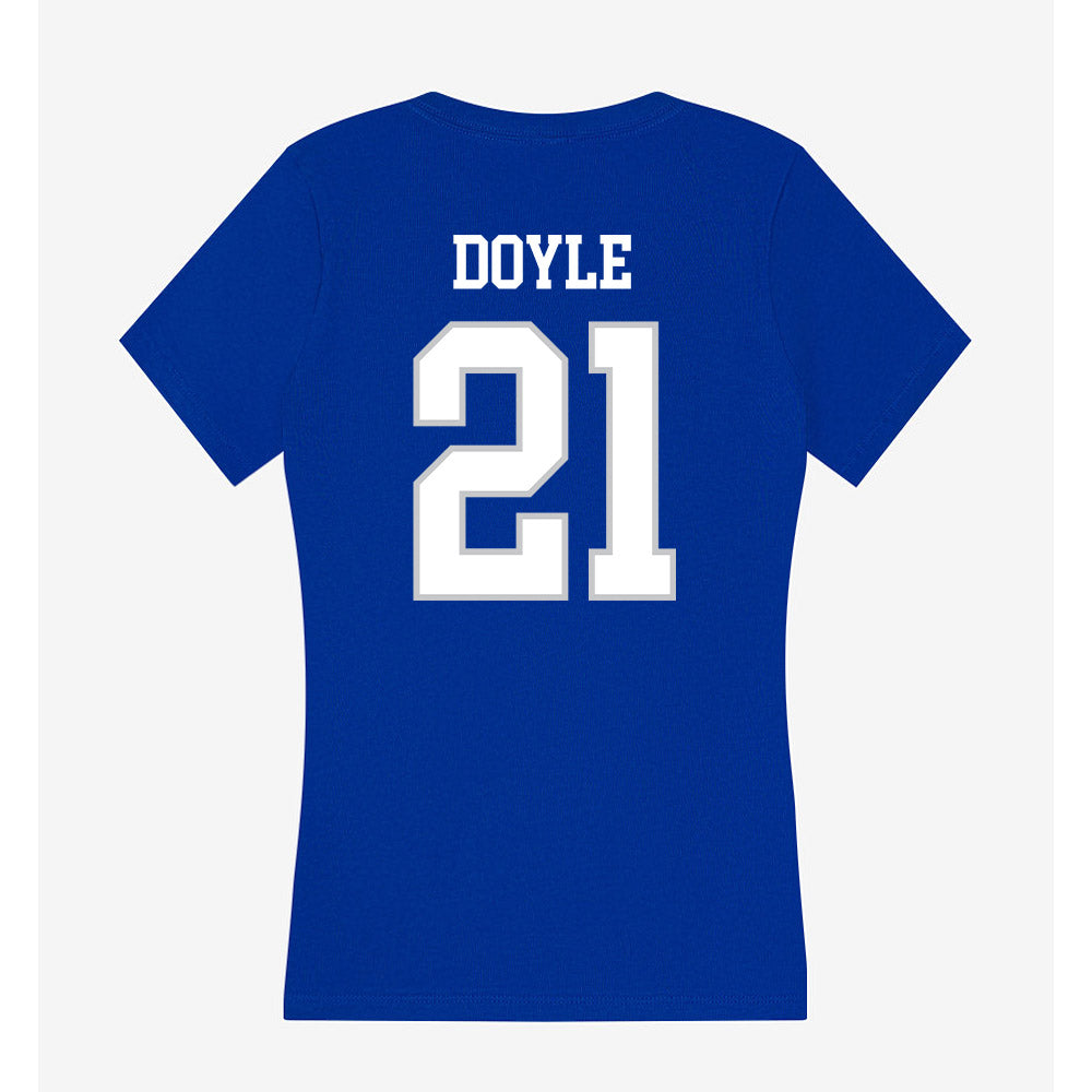 UNC Asheville - NCAA Women's Soccer : Olivia Doyle - Women's V-Neck T-Shirt-1