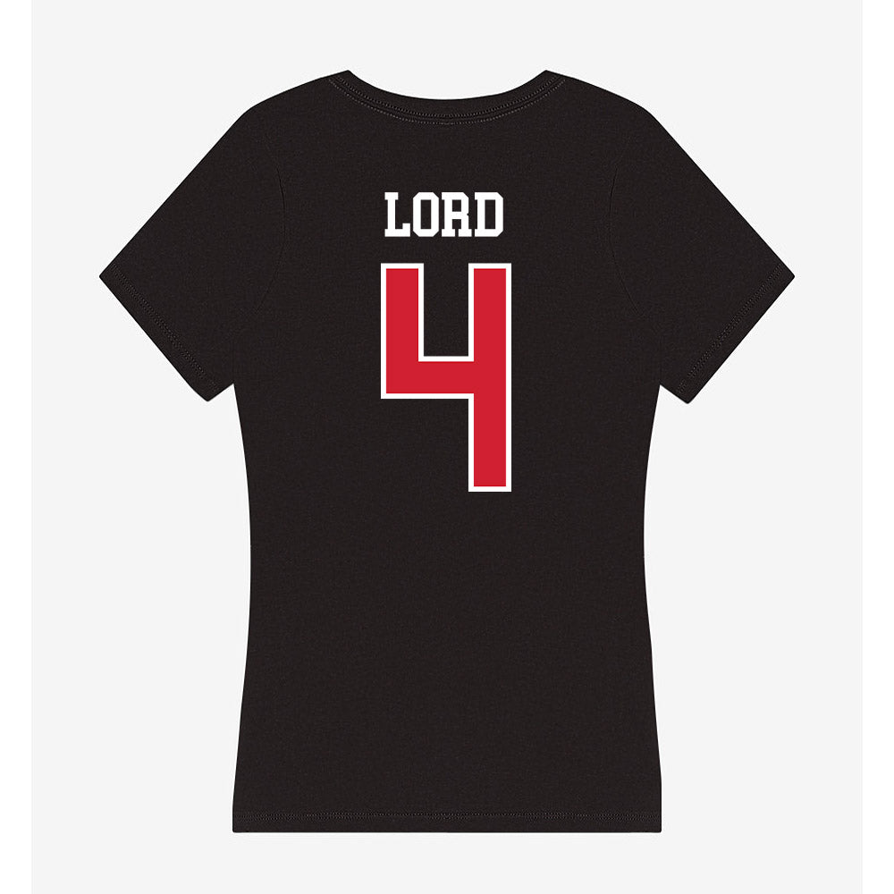 Illinois State - NCAA Football : Dylan Lord - Women's V-Neck T-Shirt-1