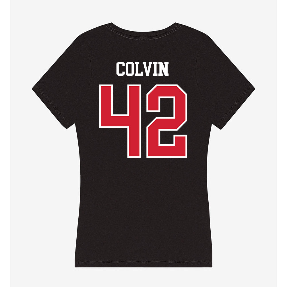 Illinois State - NCAA Football : Draivyn Colvin - Women's V-Neck T-Shirt-1