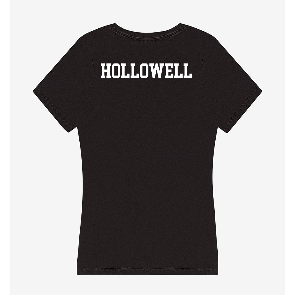 Oakland - NCAA Men's Track & Field : Wesley Hollowell - Women's V-Neck T-Shirt-1