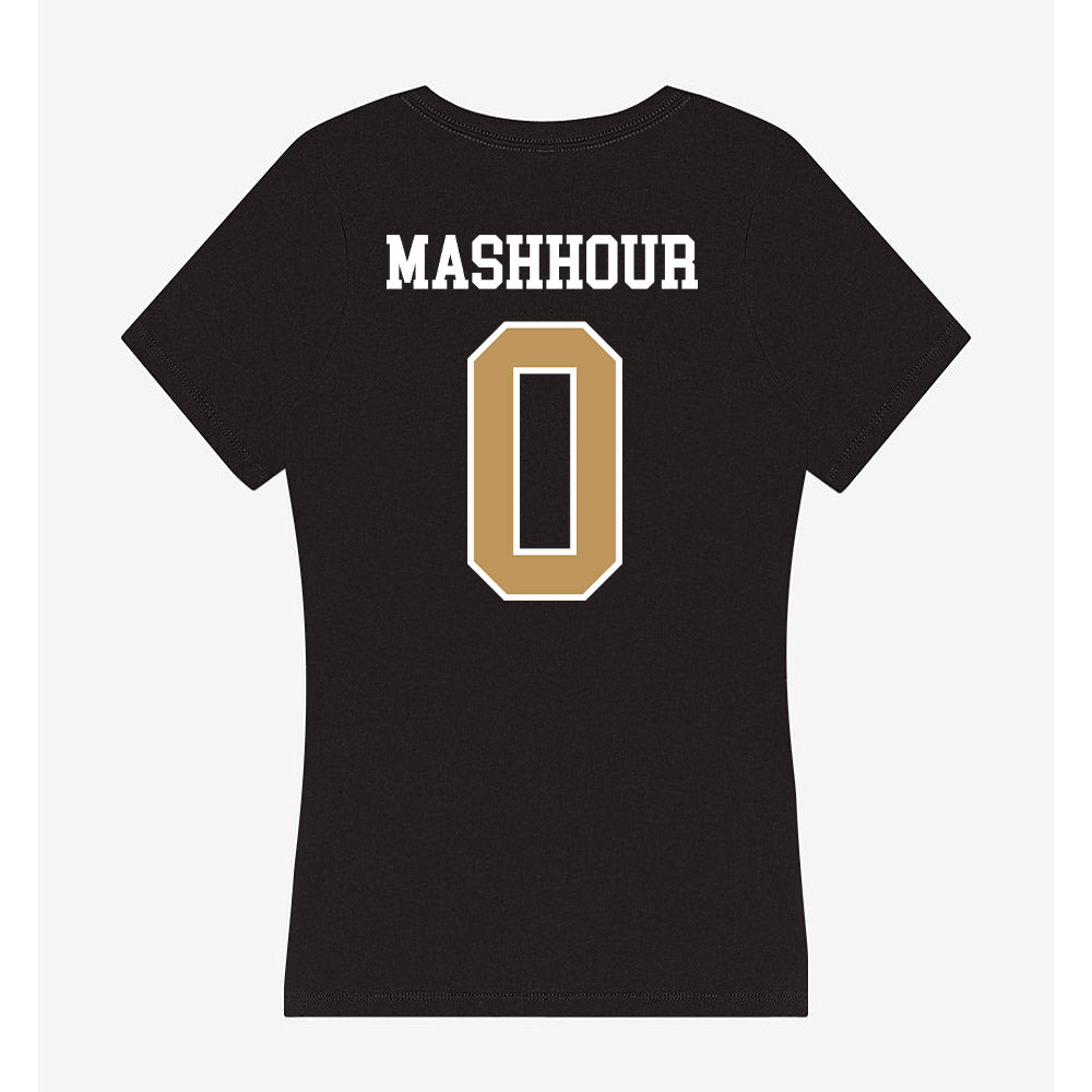 Oakland - NCAA Men's Basketball : Nassim Mashhour - Women's V-Neck T-Shirt-1