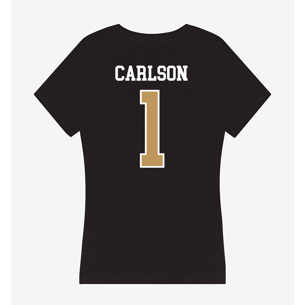 Oakland - NCAA Women's Basketball : Berlynn Carlson - Women's V-Neck T-Shirt-1