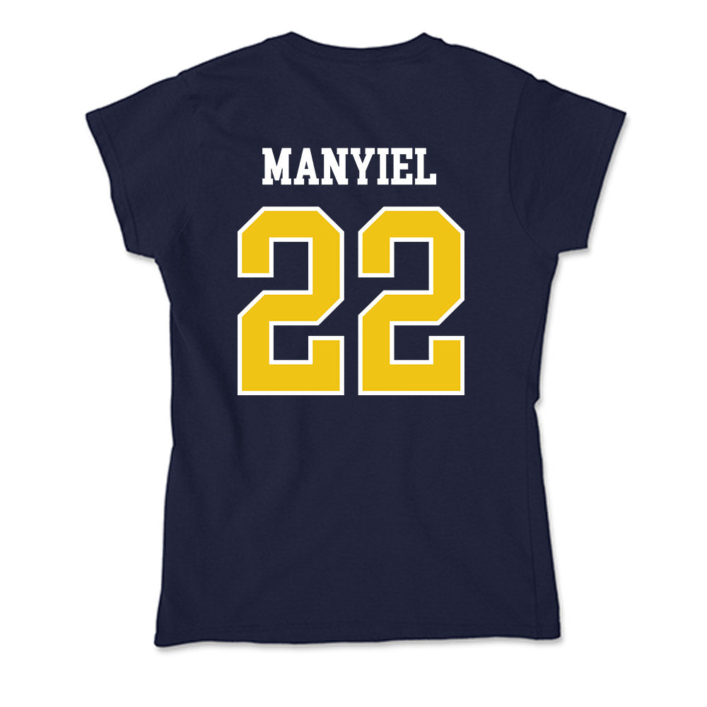 La Salle - NCAA Women's Basketball : Yar Manyiel - Soft Style Women’s T-Shirt-1