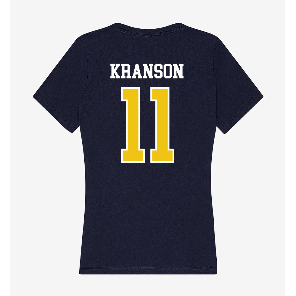 La Salle - NCAA Acrobatics & Tumbling : Kylie Kranson - Women's V-Neck T-Shirt-1
