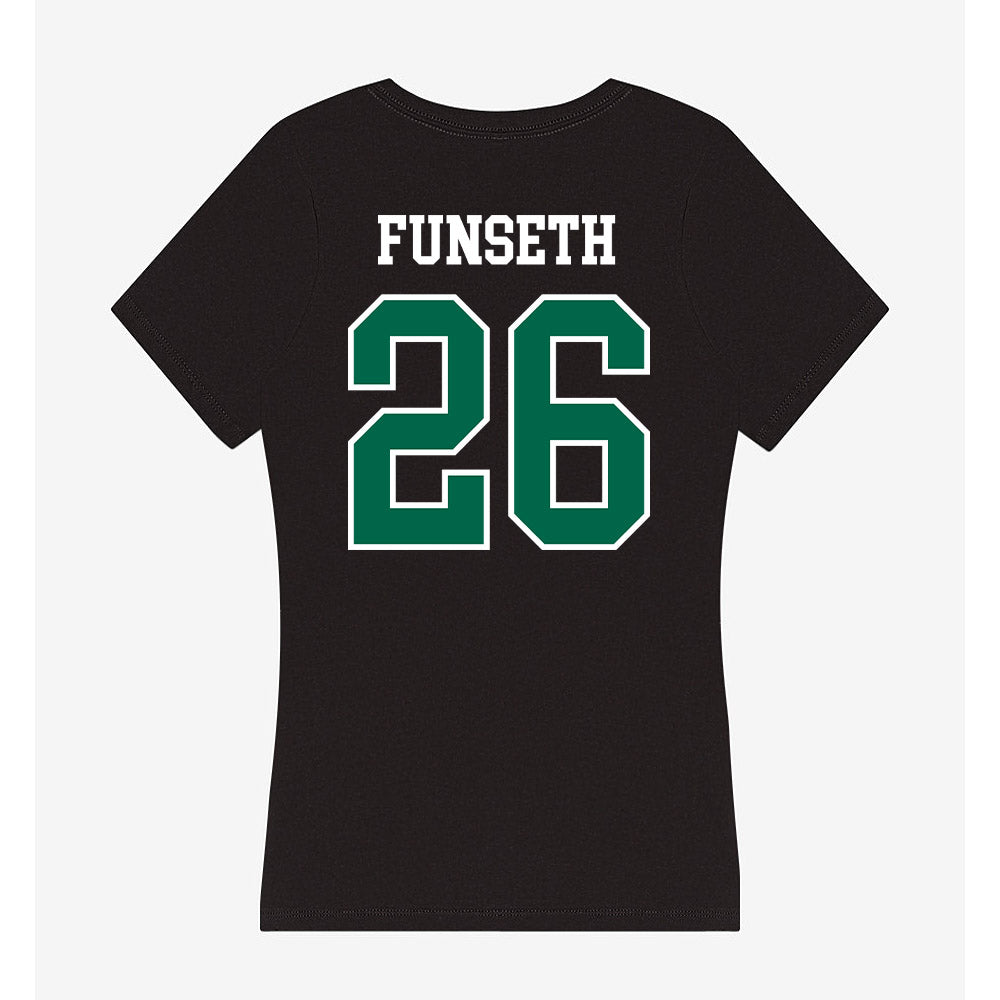 Siena - NCAA Women's Soccer : Cece Funseth - Women's V-Neck T-Shirt-1