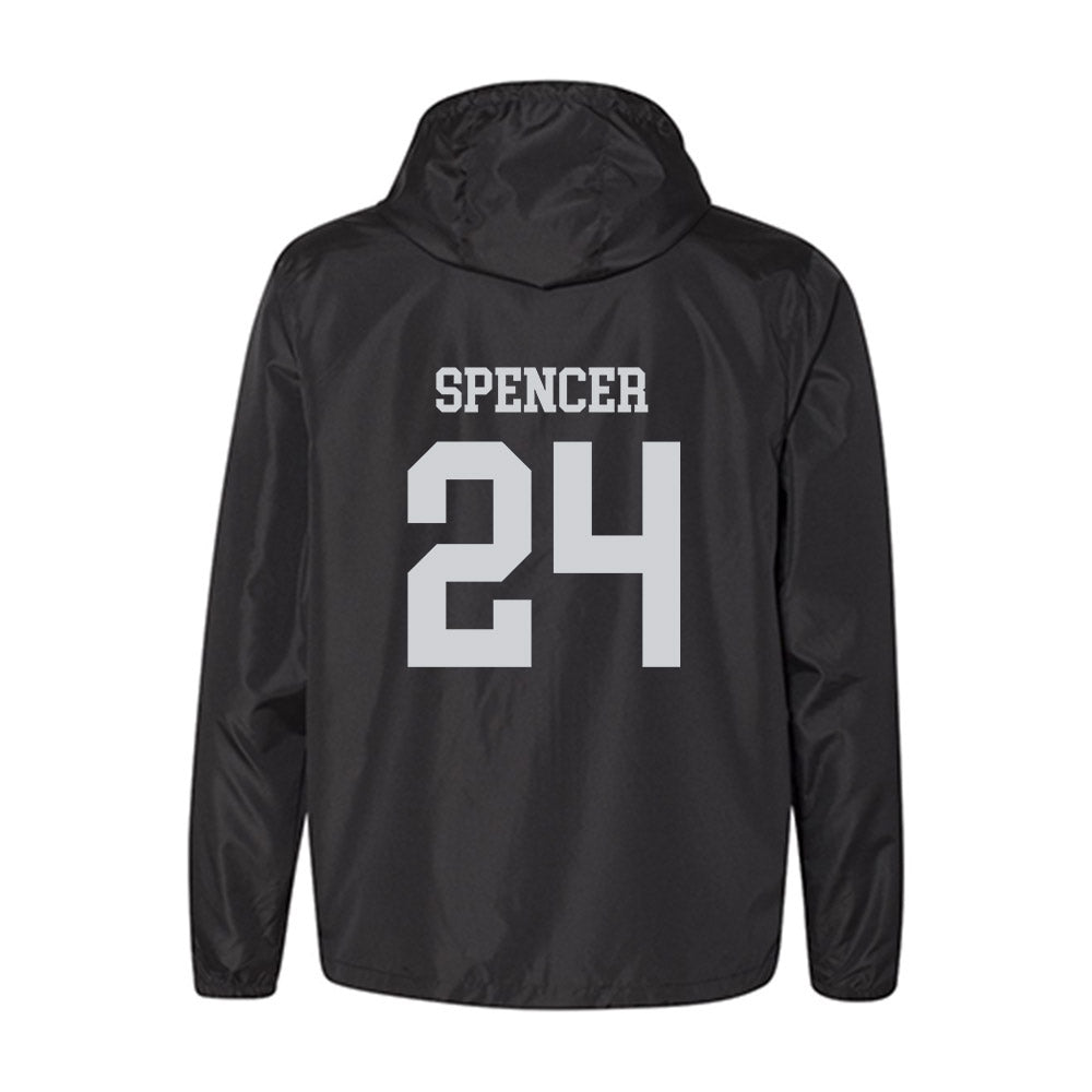 William & Mary - NCAA Men's Basketball : Kaleb Spencer - Classic Shersey Windbreaker-1