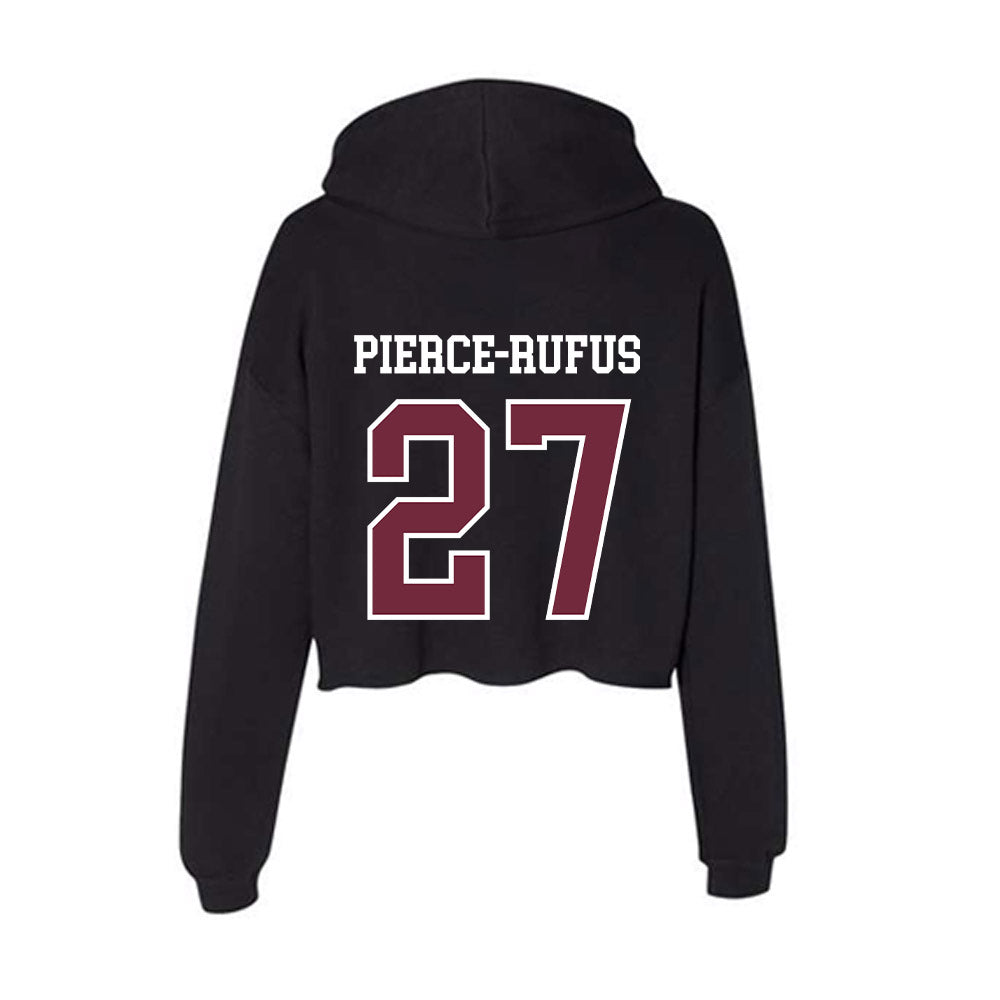 FDU - NCAA Women's Soccer : Mya Pierce-Rufus - Women's Crop Fleece Hoodie-1