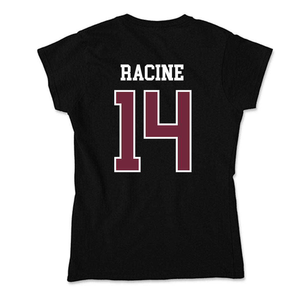 FDU - NCAA Men's Basketball : Pier-Olivier Racine - Soft Style Women’s T-Shirt-1