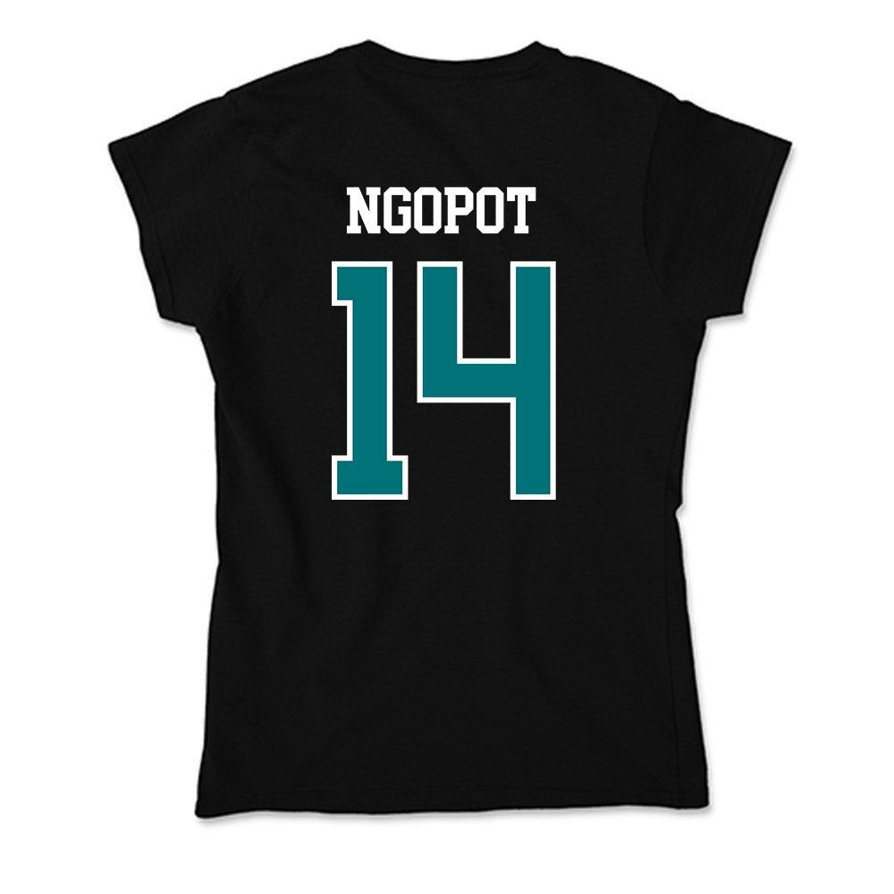 Coastal Carolina - NCAA Men's Basketball : Jerry Ngopot - Soft Style Women’s T-Shirt-1