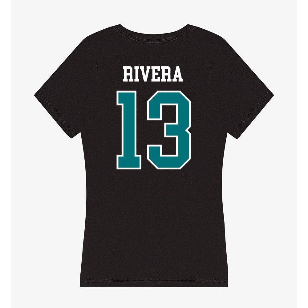 Coastal Carolina - NCAA Women's Volleyball : Julia Rivera - Women's V-Neck T-Shirt-1