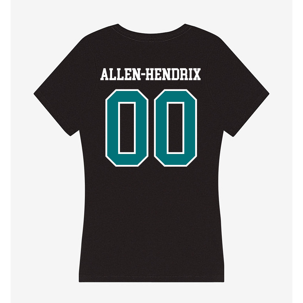 Coastal Carolina - NCAA Football : Jaden Allen-Hendrix - Women's V-Neck T-Shirt-1