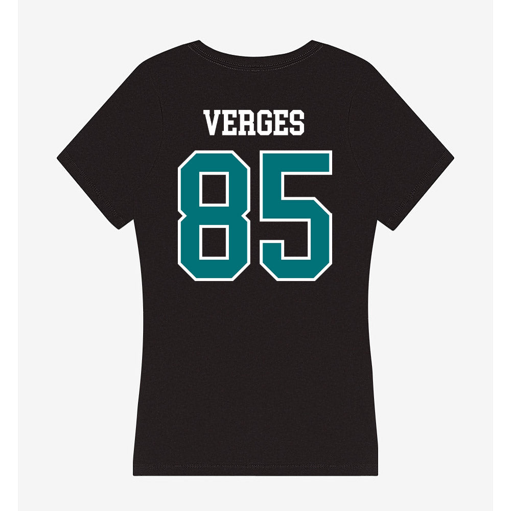 Coastal Carolina - NCAA Football : Ben Verges - Women's V-Neck T-Shirt-1