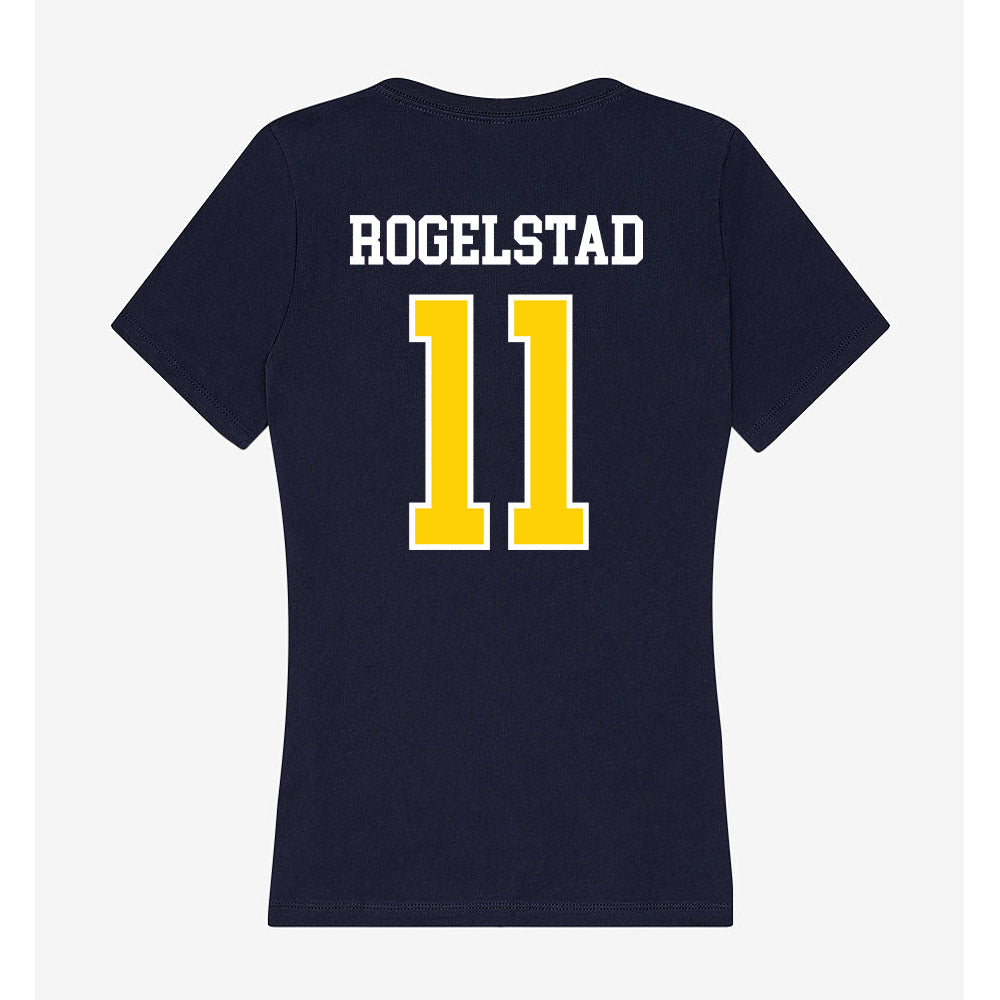 AU - NCAA Football : Liam Rogelstad - Women's V-Neck T-Shirt-1