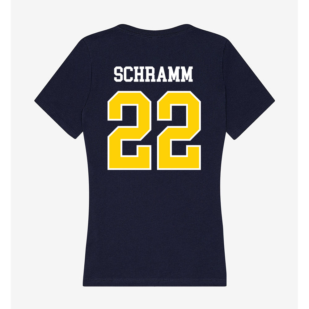 AU - NCAA Softball : Tierney Schramm - Women's V-Neck T-Shirt-1