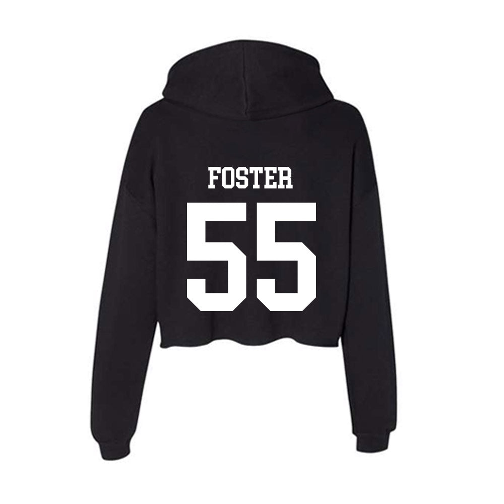 Nevada - NCAA Football : Jack Foster - Women's Crop Fleece Hoodie-1
