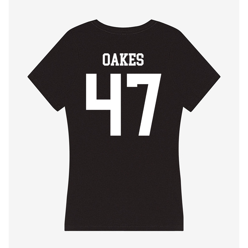 Nevada - NCAA Baseball : Ryan Oakes - Women's V-Neck T-Shirt-1
