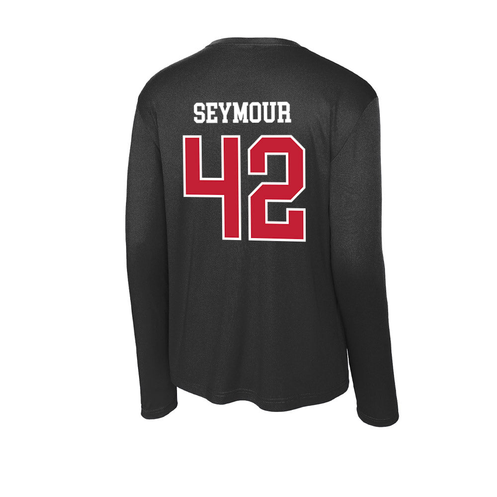 Ball State - NCAA Football : AJ Seymour - Activewear Long Sleeve T-Shirt-1