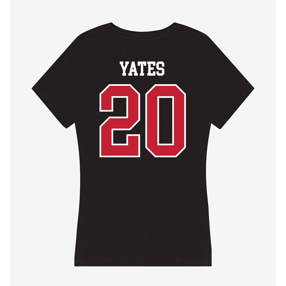 Ball State - NCAA Football : Willizhuan Yates - Women's V-Neck T-Shirt-1