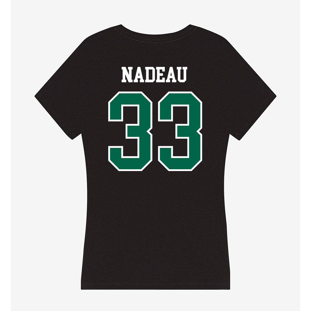 Tulane - NCAA Men's Basketball : Tj Nadeau - Women's V-Neck T-Shirt-1